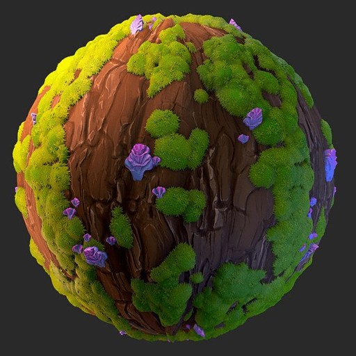 树皮苔藓（卡通风格化）.sbs