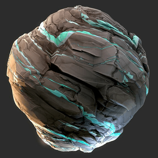 冰矿石岩石地形地表山体（卡通风格化）.sbs