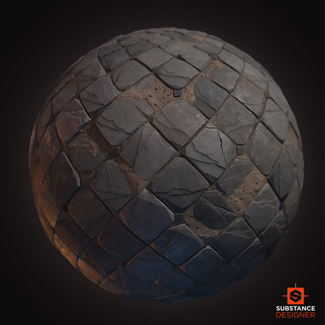 旧地砖平铺地表（卡通风格化）.sbs