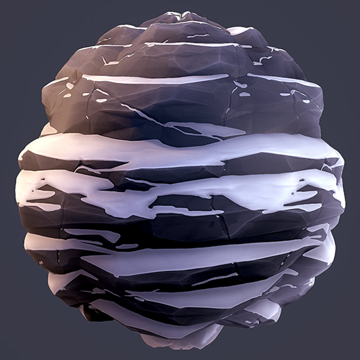 雪山悬崖岩石（卡通风格化）.sbs