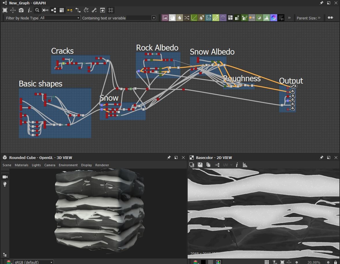 雪山悬崖岩石（卡通风格化）.sbs