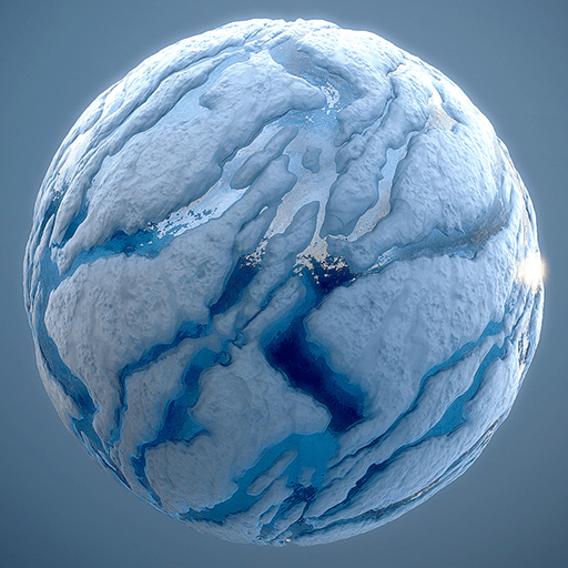 冰面裂痕冰层融化（写实）.sbs