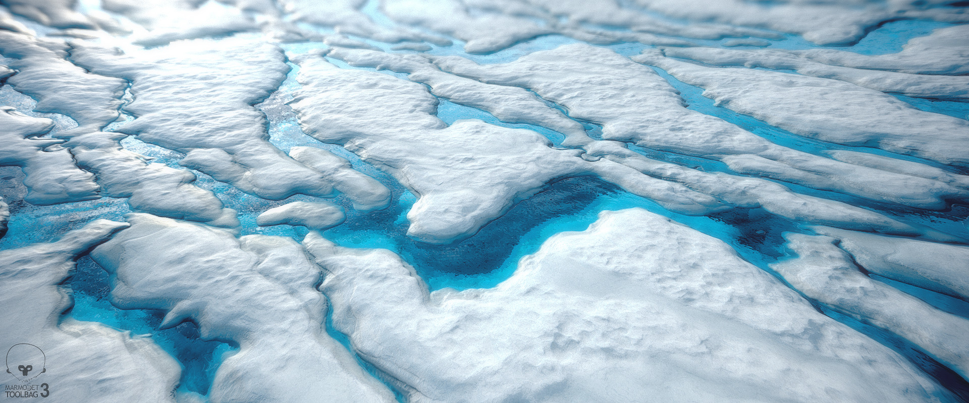 冰面裂痕冰层融化（写实）.sbs