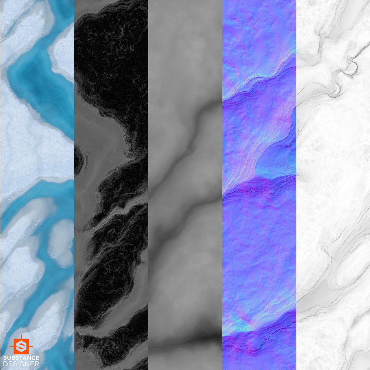 冰面裂痕冰层融化（写实）.sbs