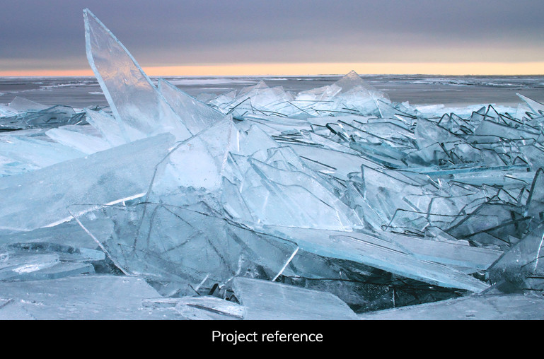 冰面裂痕冰层融化（写实）.sbs