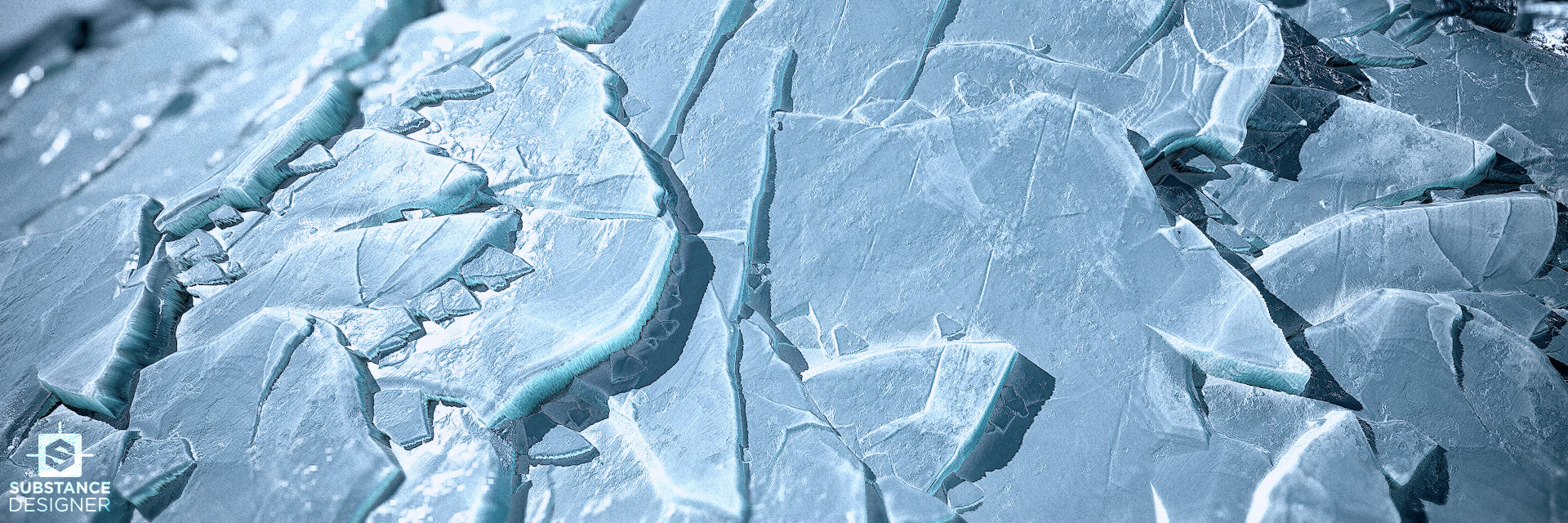 冰面裂痕冰层融化（写实）.sbs