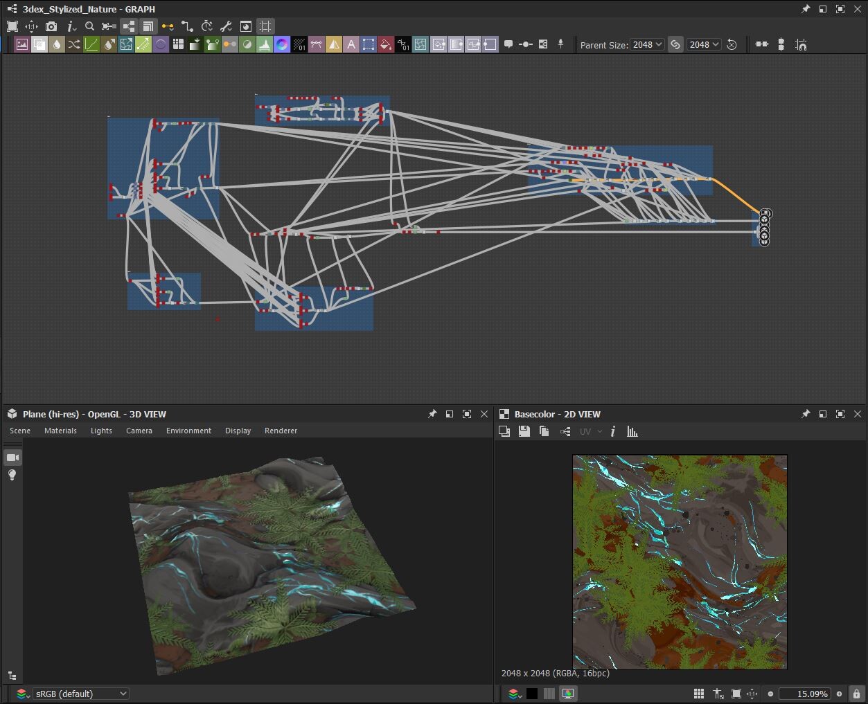 青苔石头材质（卡通风格化）.sbs
