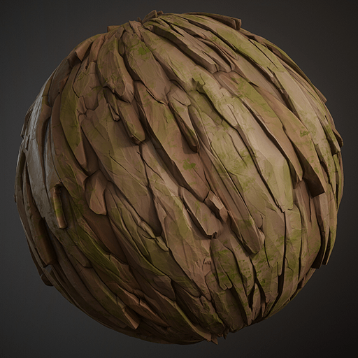 树皮树干SD纹理（卡通风格化）.sbs