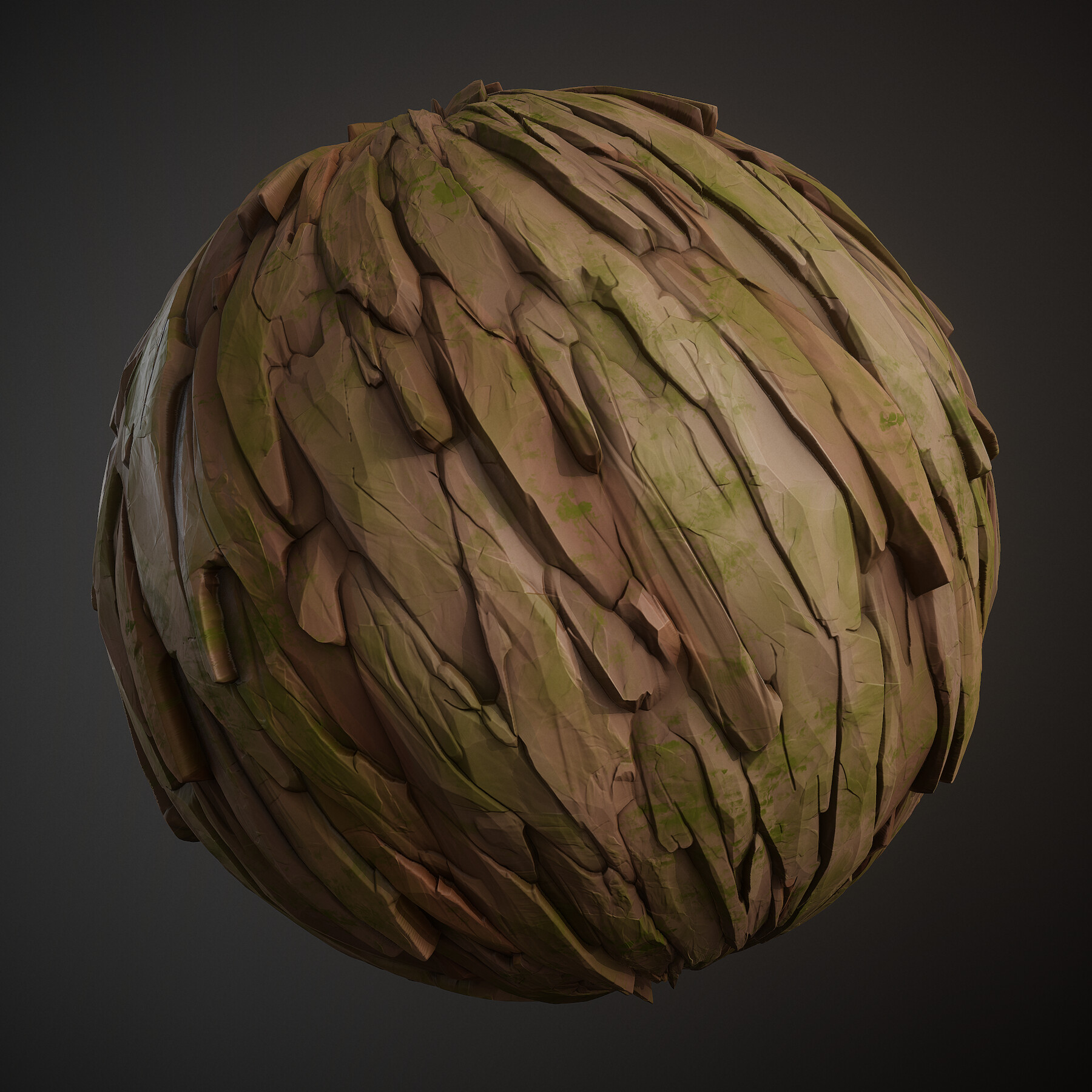 树皮树干SD纹理（卡通风格化）.sbs