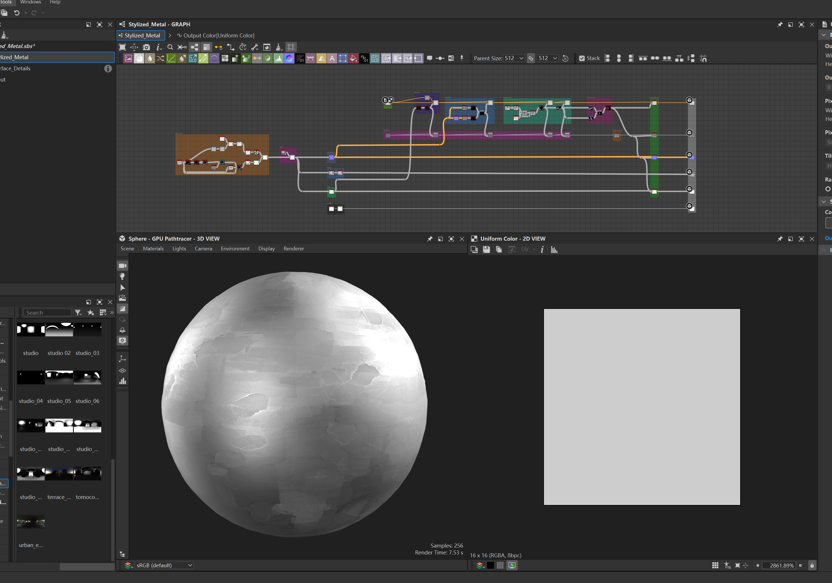 金属黄金卡通白银老旧做旧金属（卡通风格化）.sbs
