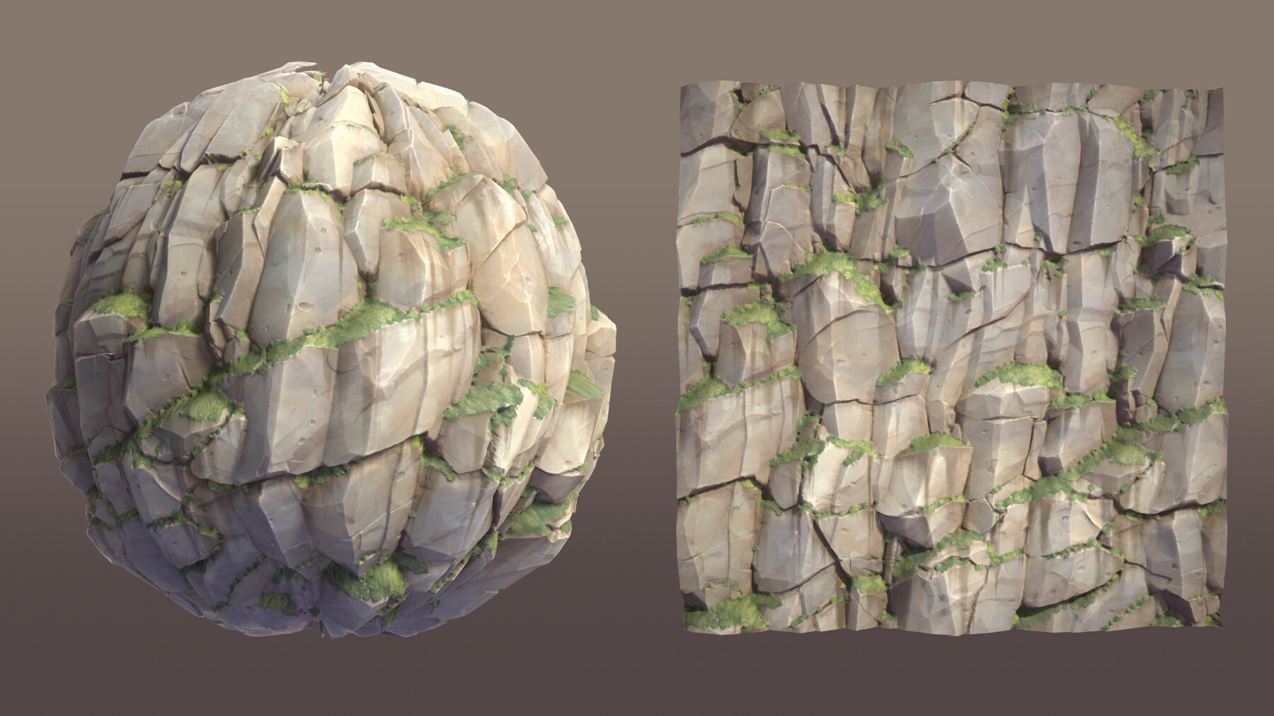 悬崖岩石石块地表（卡通风格化）.sbs