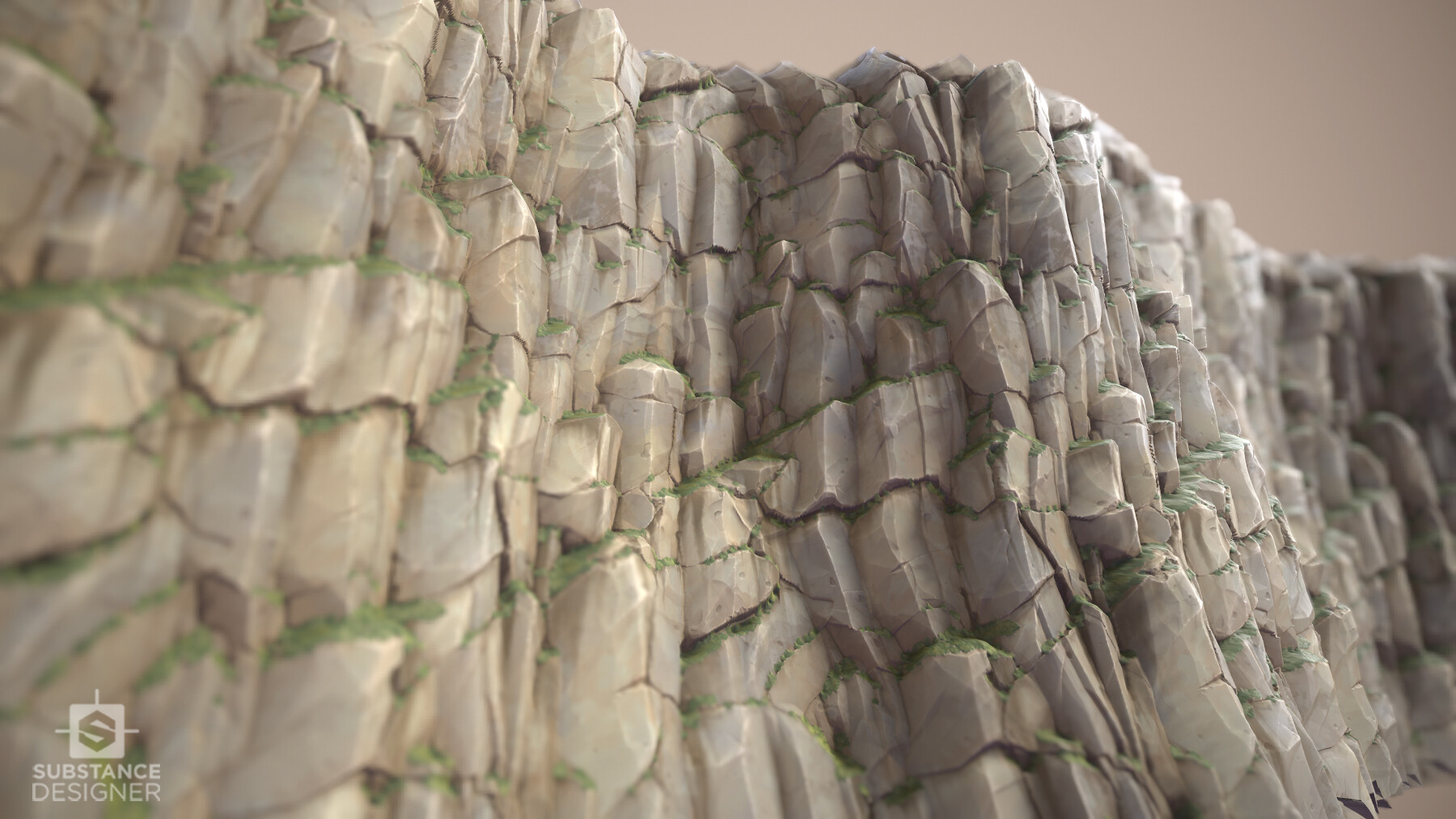 悬崖岩石石块地表（卡通风格化）.sbs